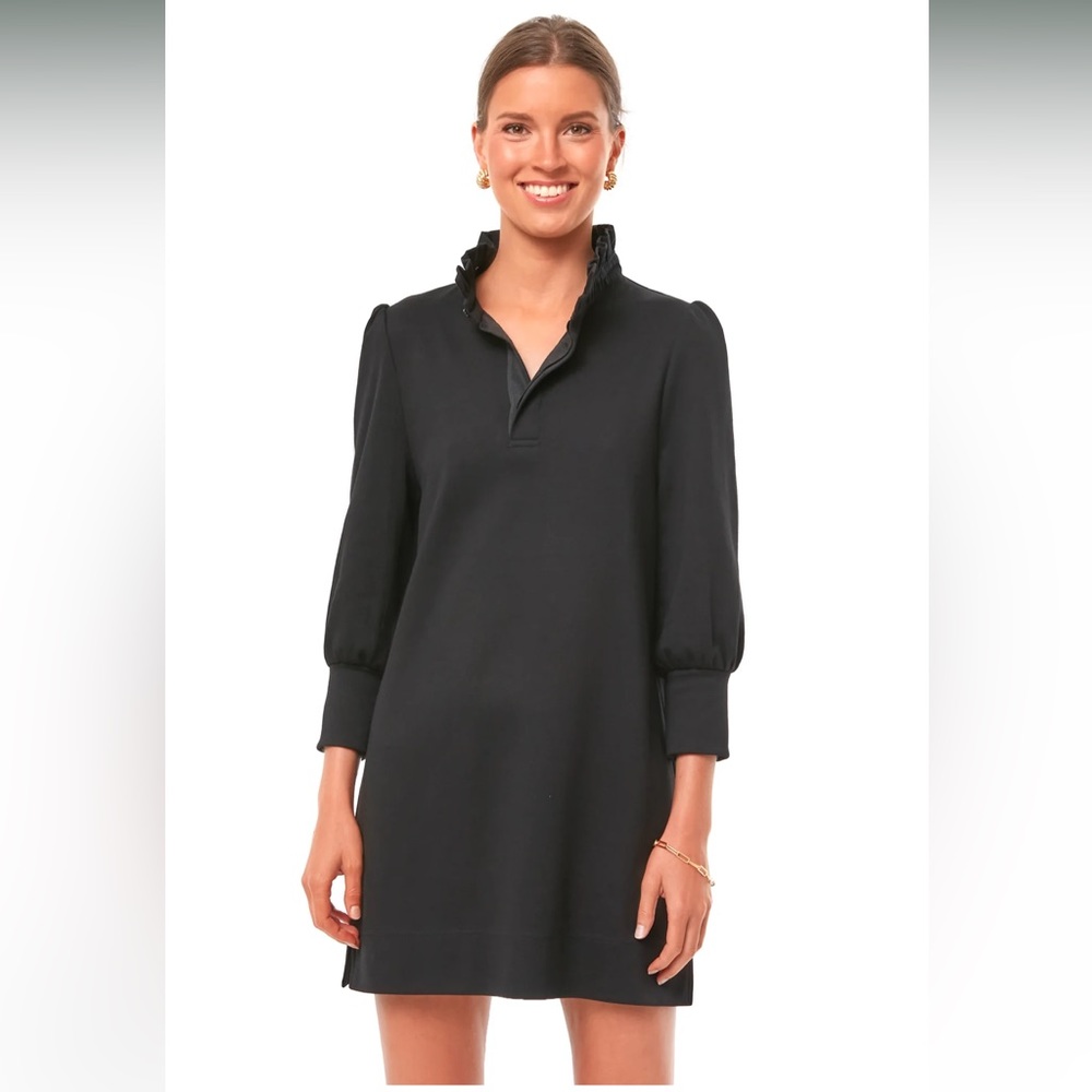 Black Charlotte Terry Dress from Pomander Place